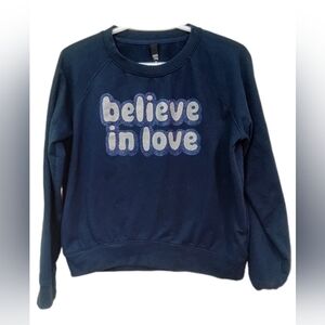 Dark Blue 'Believe in Love' Sweater
